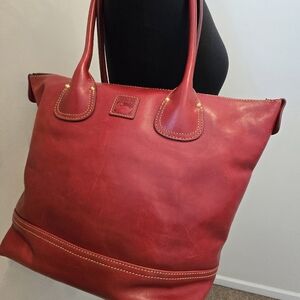 Dooney & Bourke Florentine Tulip Shopper Red
